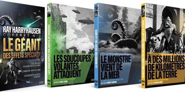 Coffret Ray Harryhausen : des soucoupes volantes, un alien traqué et un monstre marin en Blu-ray chez Sidonis Calysta