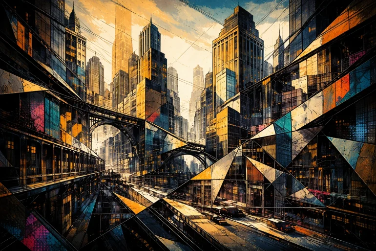 Cubisme : Fragmentation et Points de Vue Multiples au Cinéma et Numérique