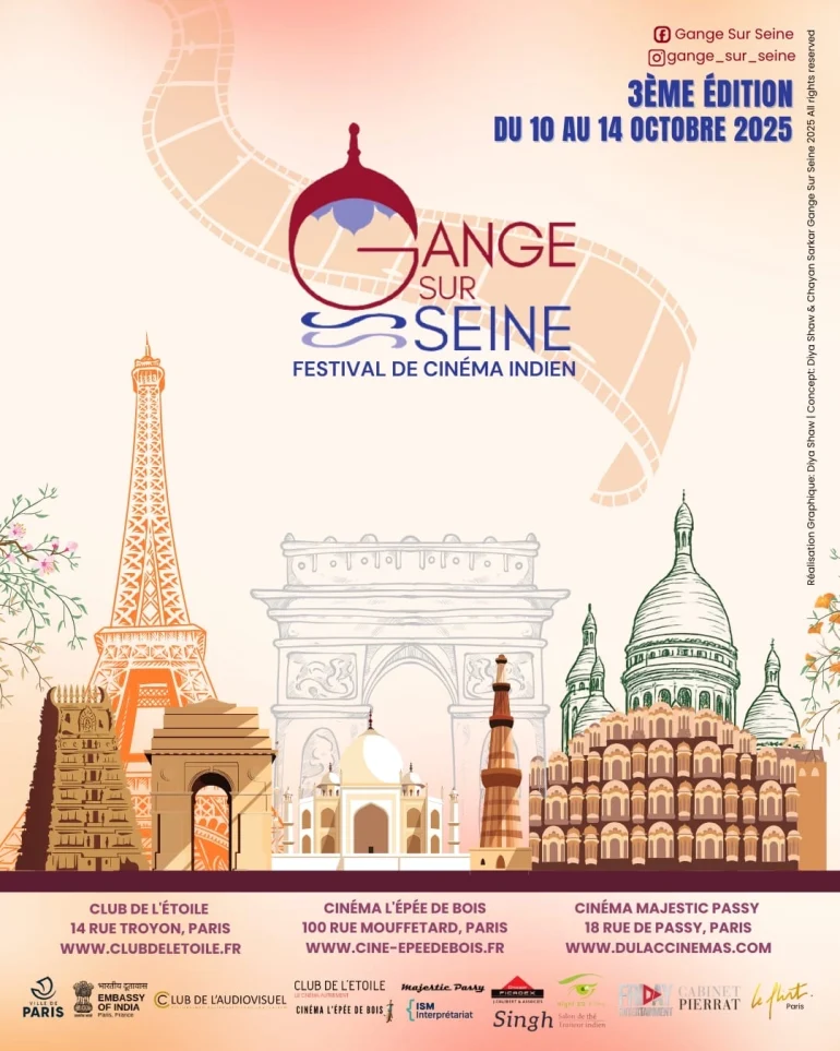 Gange sur Seine 2025 : le festival du cinéma indien revient à Paris